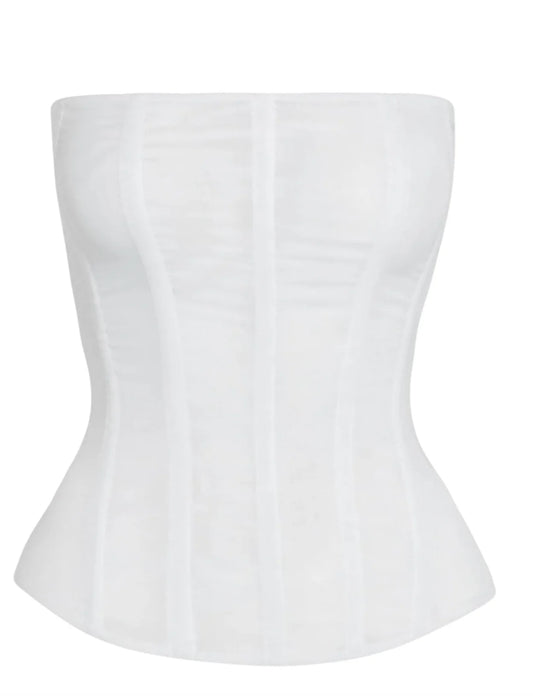 Mesh Corset – White